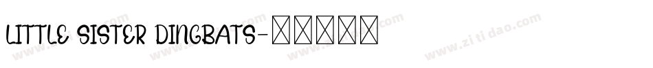 Little Sister Dingbats字体转换